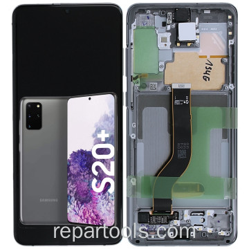 Samsung S20 Plus 2020 G985/G986 Service Pack Display Grau