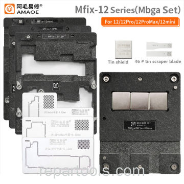 AMAOE BGA Reballing Stencil MFix-12seris （Mbga kit） Set