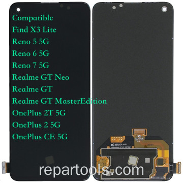 Oppo Reno 5 5G 2021  Compatible Oled LCD+Touch Nero