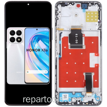 Honor X8A/Honor 90 Lite  LCD+Touch+Frame Silver