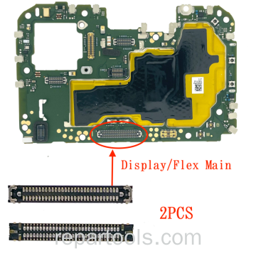 Honor X7a FPC LCD Connector/Charge Port FPC Connector on Motherboard  2x30Pin 2PCS Set