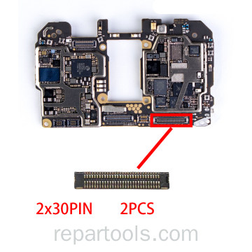 Huawei Mate 10 Pro FPC Connettore di LCD/P Smart 2019 Connettore FPC di Ricarica sulla Scheda Madre 2x30Pin 2PCS Set