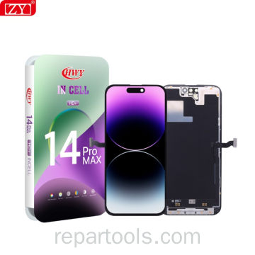 iPhone 14 Pro Max ZY Incell 增量全视角+高色域 720P Incell 总成（工厂直销，任何使用痕迹不保修） 黑色